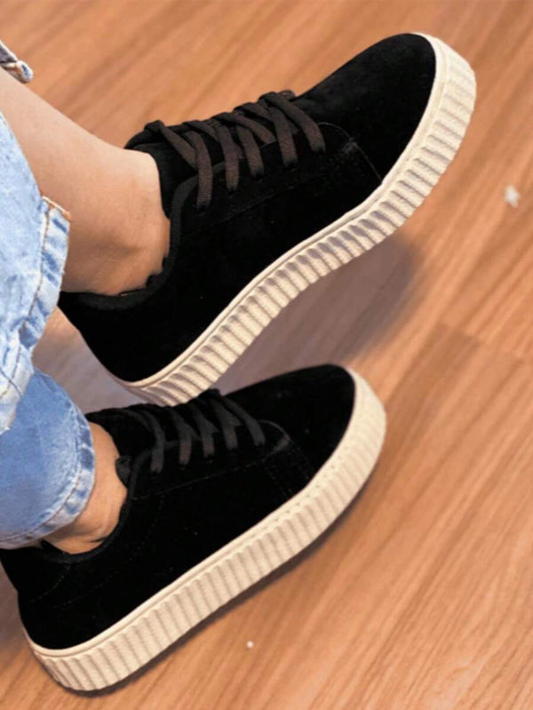 Tenis Feminino Casual Camurça ALTO leve casual dia a dia faculdade