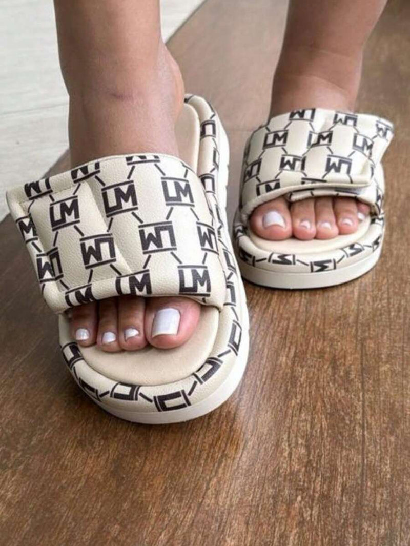 Sanadalia Chinelo Papete Slide Feminino Confortavel Palmilha Plana Moda